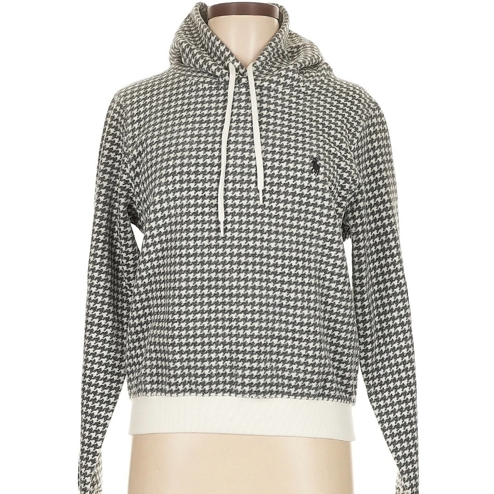Ralph Lauren Gray and White Hoodie